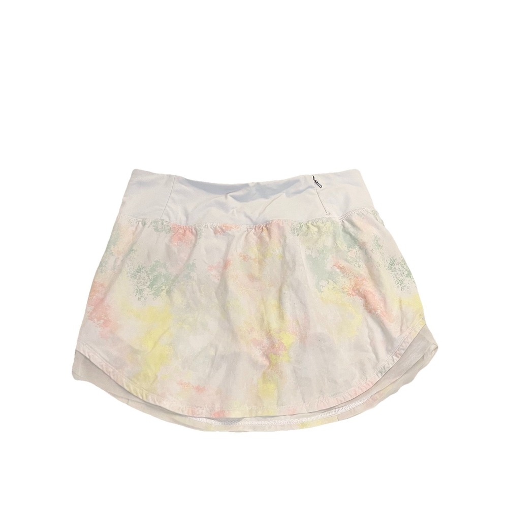 Calia White Tie Dye Skirt Skort Size M Mesh Undershort Pockets Tennis Pickleball